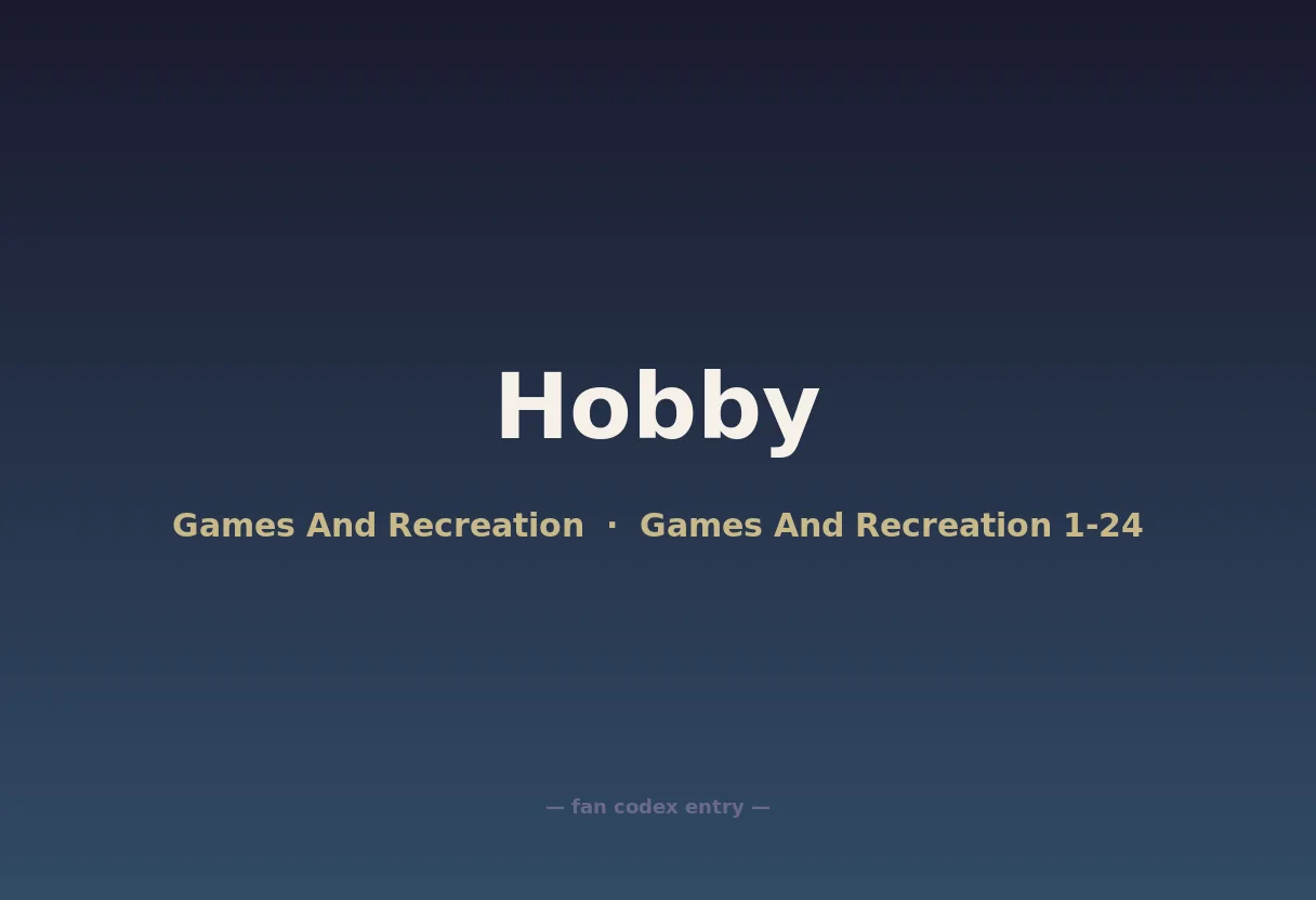 Hobby