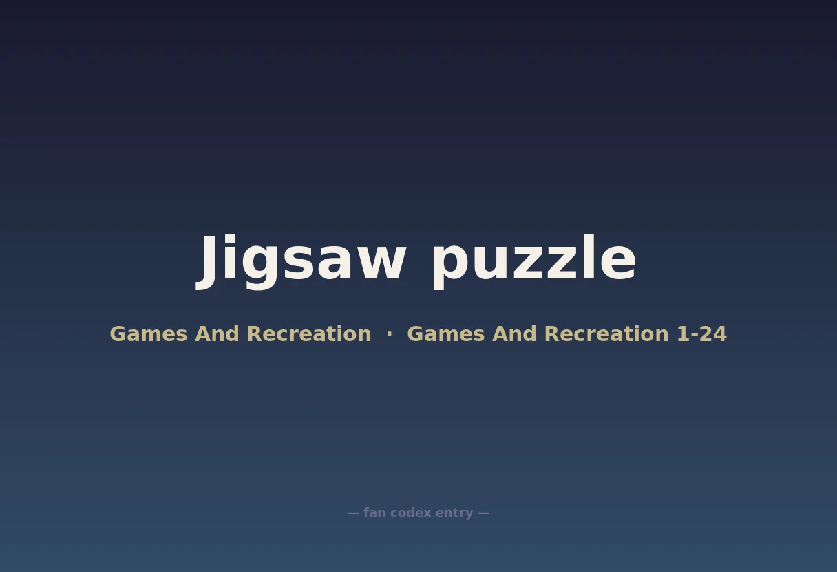 Jigsaw puzzle