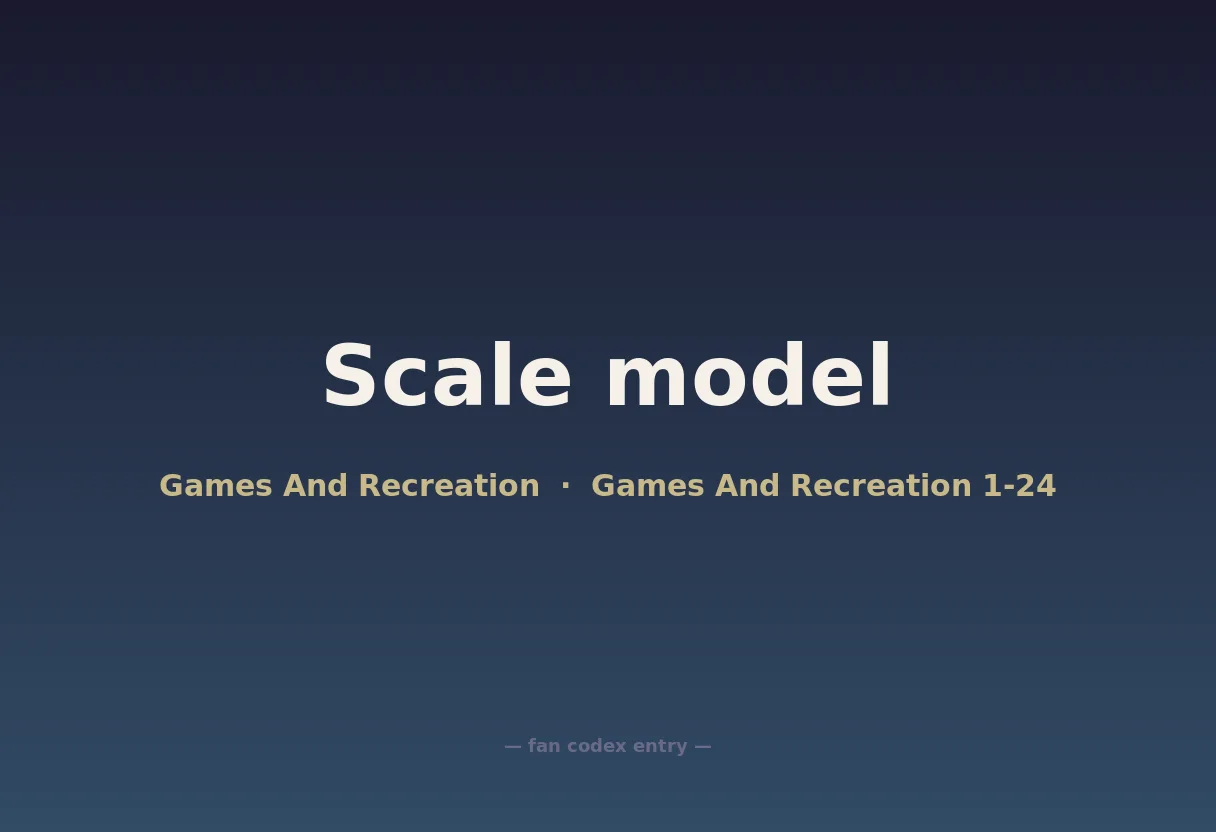 Scale model