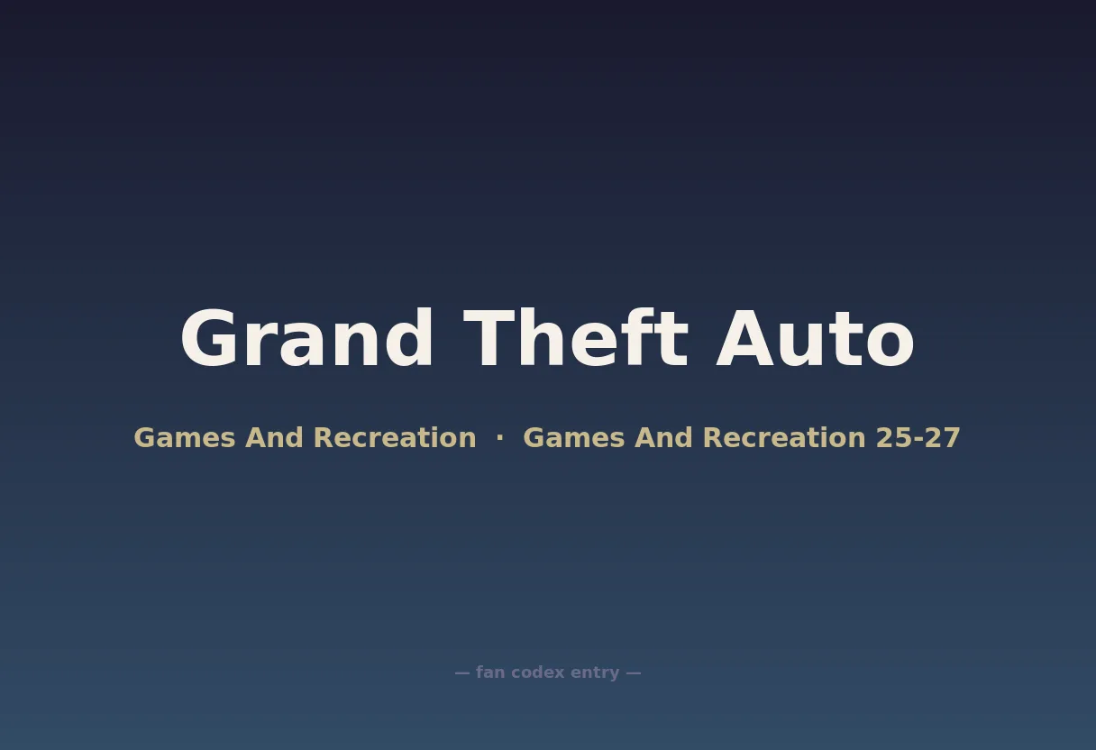 Grand Theft Auto