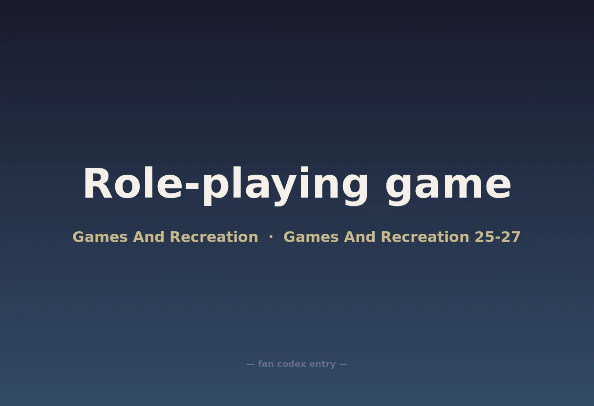 Role-playing game